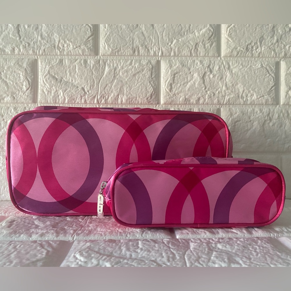 Clinique Cosmetic Bags - Set of 2 - New